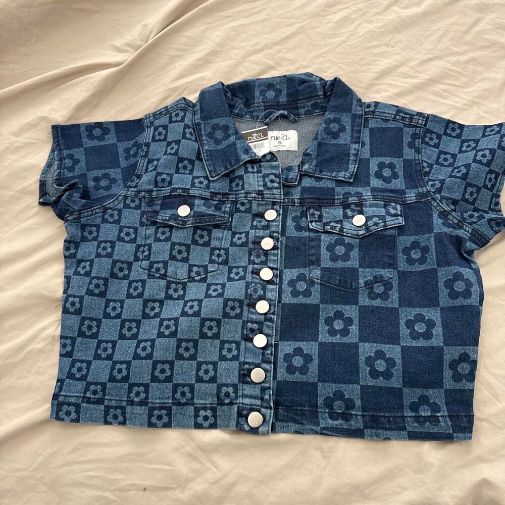Rue-21 Women's Blue and Navy Jacket